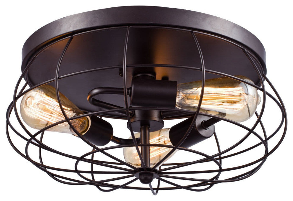 Brixton 3 Light 15.35' Diamter Flushmount Mount Ceiling Fixture