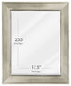Head West Brushed Nickel Pave Textured Framed Wall Mirror - 25" x 31"