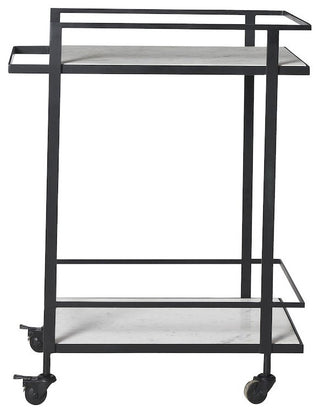 Colton Bar Cart In Black Color