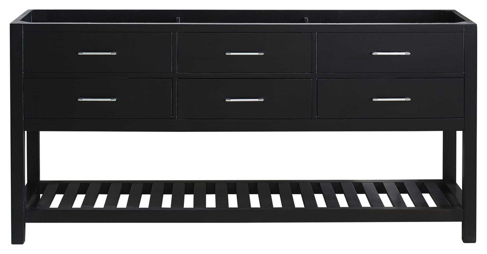 Caroline Estate 72" Double Bathroom Vanity Cabinet, Espresso