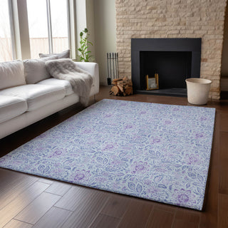 Premium Machine Washable Mayfield AMF662 Teal 9' x 12' Rug