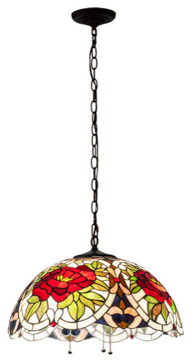 Meyda Lighting 232774 20" Wide Renaissance Rose Pendant