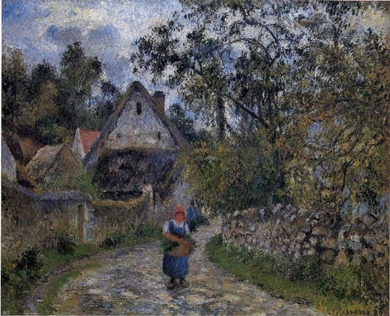 Camille Pissarro The Village Path Wall Decal