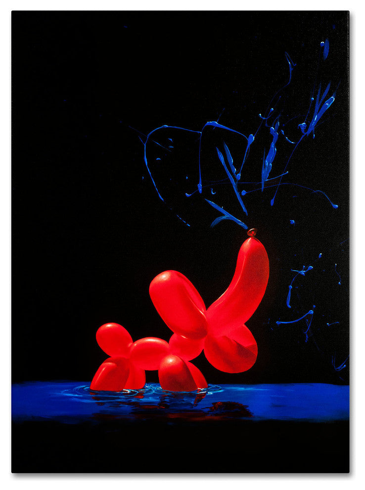 'Balloon Elephant' Canvas Art by Roderick Stevens
