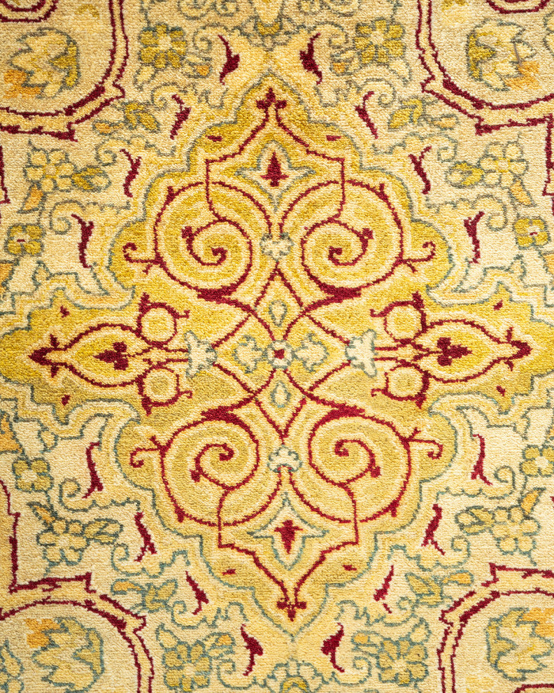 Mogul, One-of-a-Kind Hand-Knotted Area Rug  - Ivory, 6' 3" x 8' 10"