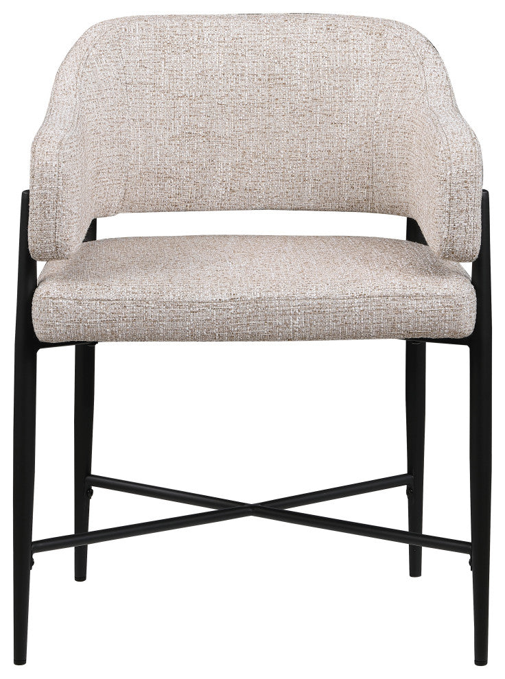 Dame Upholstered Dining Chair, Beige