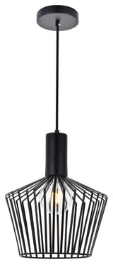 Ronnie 1-Light Pendant, Black