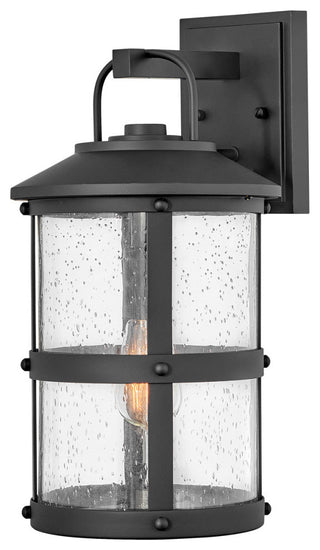 Hinkley Lakehouse Medium Wall Mount Lantern, Black