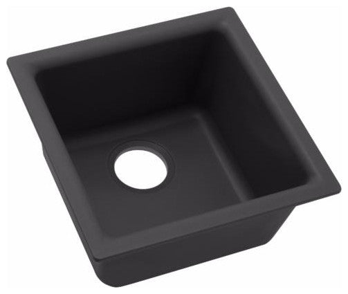 Elkay 15 3/4" Single Bowl Drop In/Undermount Bar/Prep Kitchen Sink, ELG1616GR0