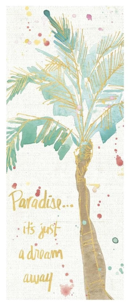"Flamingo Fever IX" Digital Paper Print by Anne Tavoletti, 14"x32"