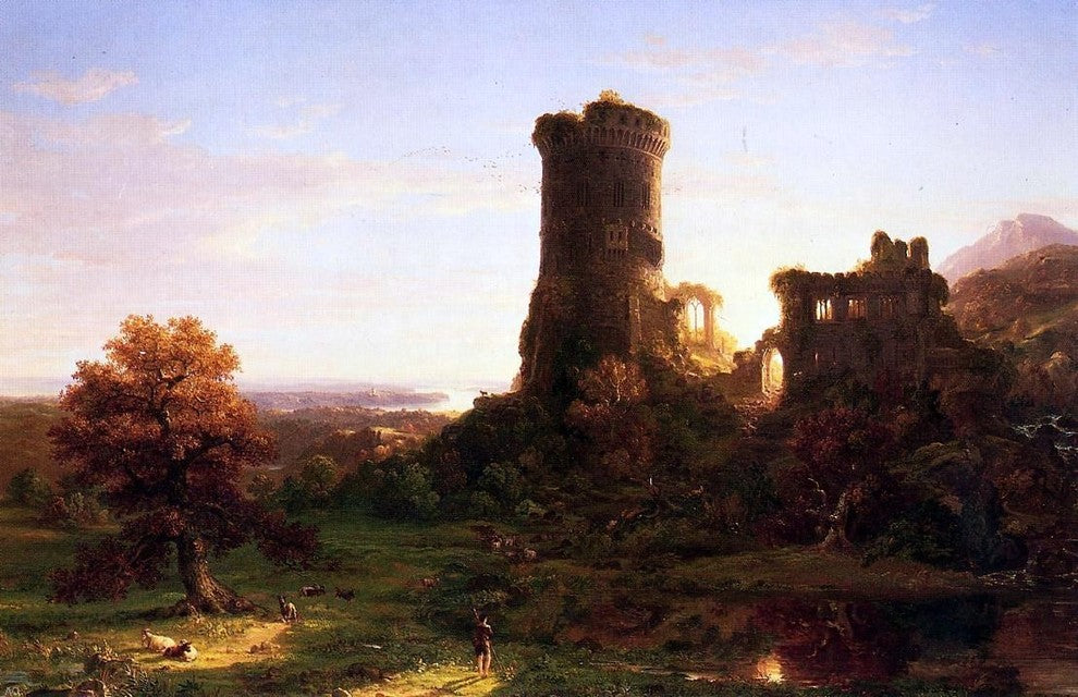 Thomas Cole The Present, 18"x27" Wall Decal