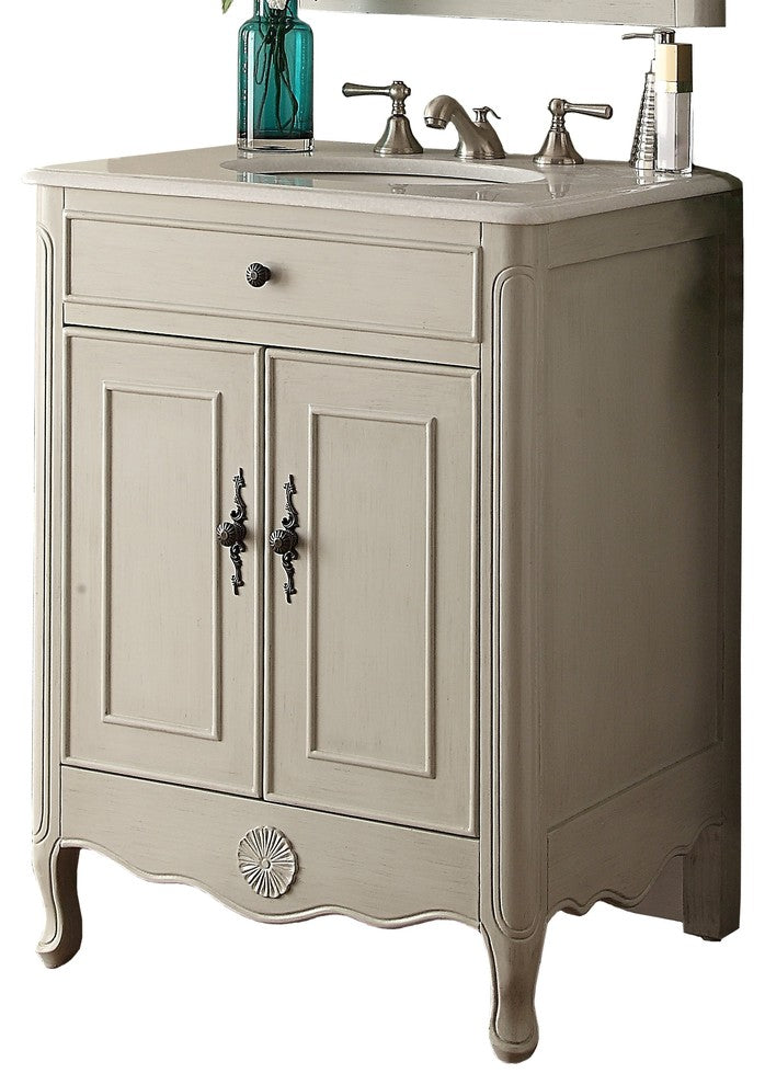 26" Cottage-Style 2-Door Daleville Bathroom Sink Vanity