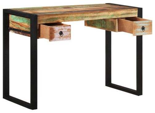 vidaXL Desk Home Office Desk Computer Desk Workstation Solid Wood Reclaimed