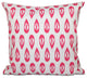 Ikat Tears, Geometric Print Pillow, Pink, 18"x18"