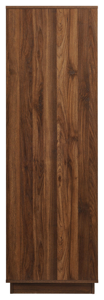 Bulwark 3-Door Wardrobe Closet, Walnut