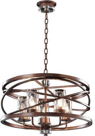 Industrial Etruscan Bronze Light Fixture