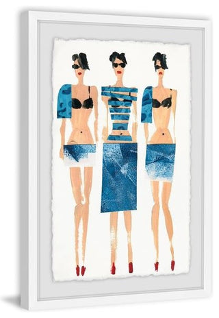 "Blues" Framed Painting Print, 16"x24"