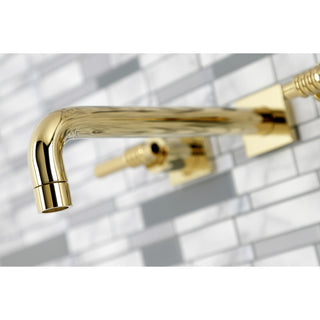 KS6022ML Wall Mount Tub Faucet, Polished Brass
