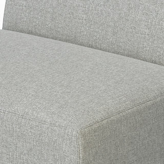 Rex Center Armless Sofa Module in Tightly Woven Performance Fabric