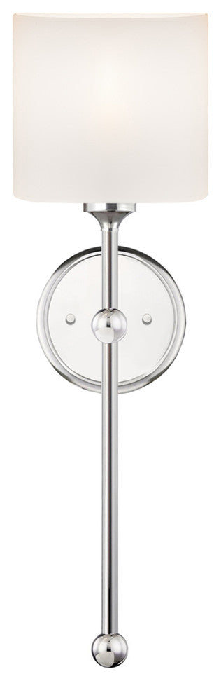 Sequoia 1-Light Wall Sconce FSN-4331-OPAL-CROM, Polished Chrome