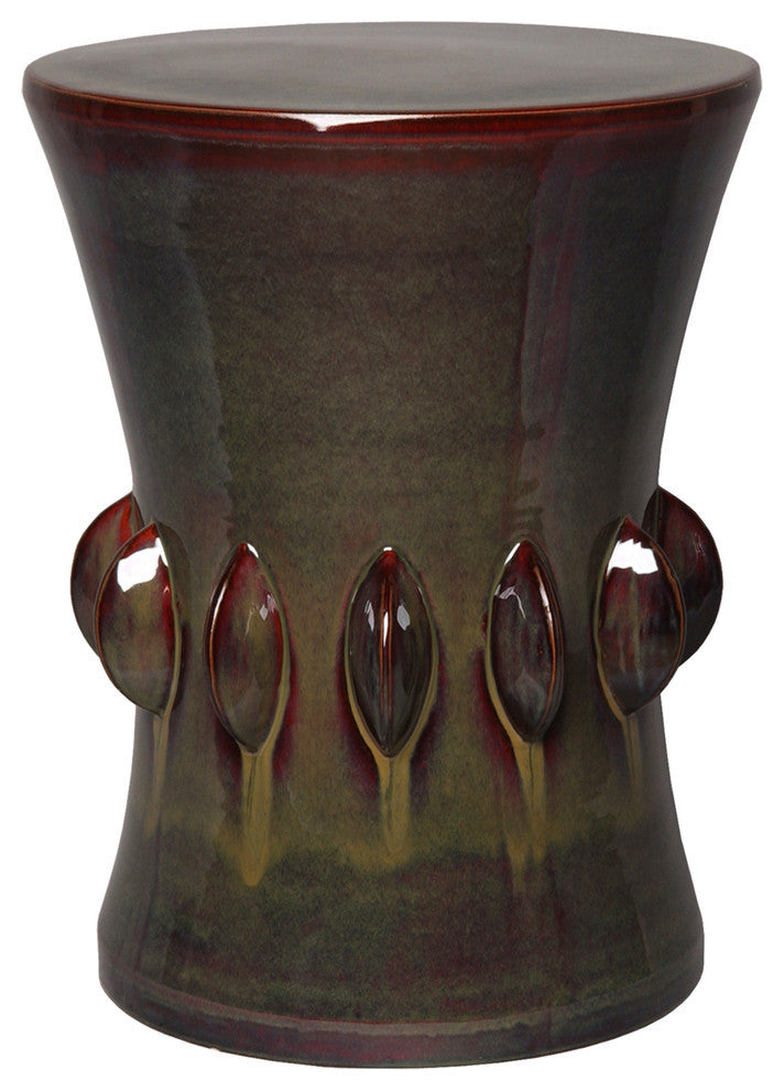 Jewel Stool,  Green Kelp