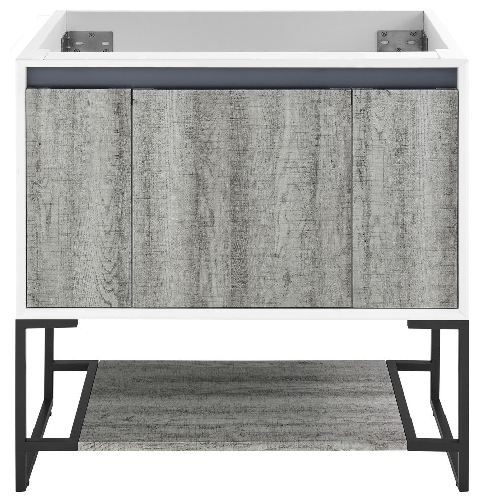 Marseille 36" Bathroom Vanity, Oak, Cabinet Only