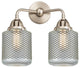 288-2W-SN-G262-LED 2 Light 14" Bath Vanity Light, Brushed Satin Nickel