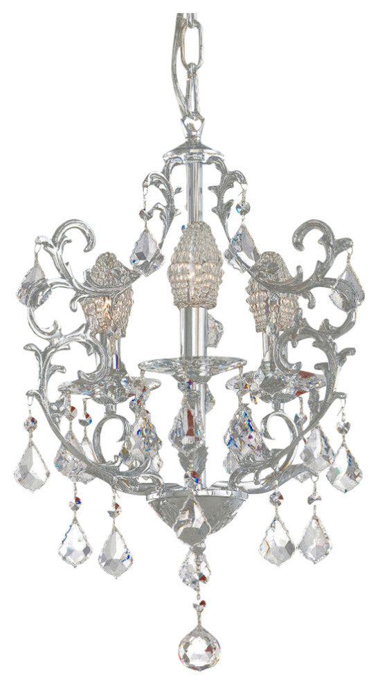 Springdale 16" Buchanan 3-Light Crystal Chandelier