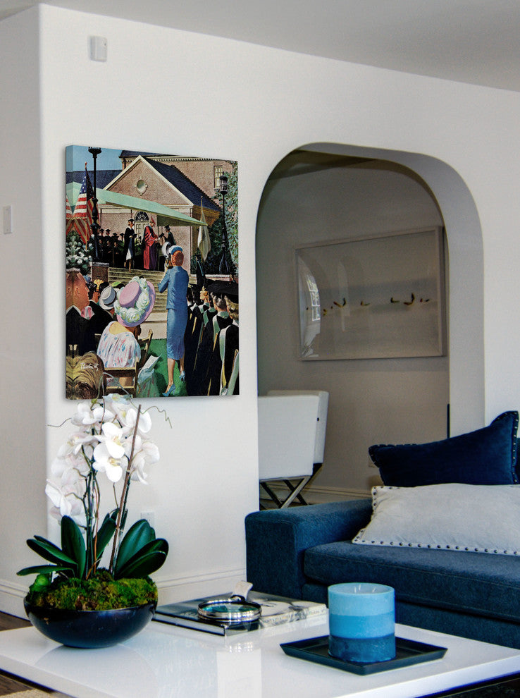 "College Graduation" Painting Print on Canvas by Thornton Utz