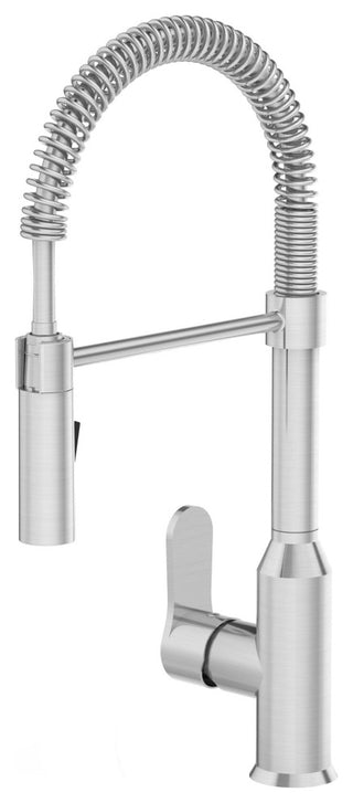 Modern Spring-Type Kitchen Faucet LK18, Brushed Nickel