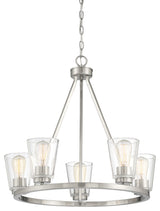 Calhoun 5-Light Satin Nickel Chandelier