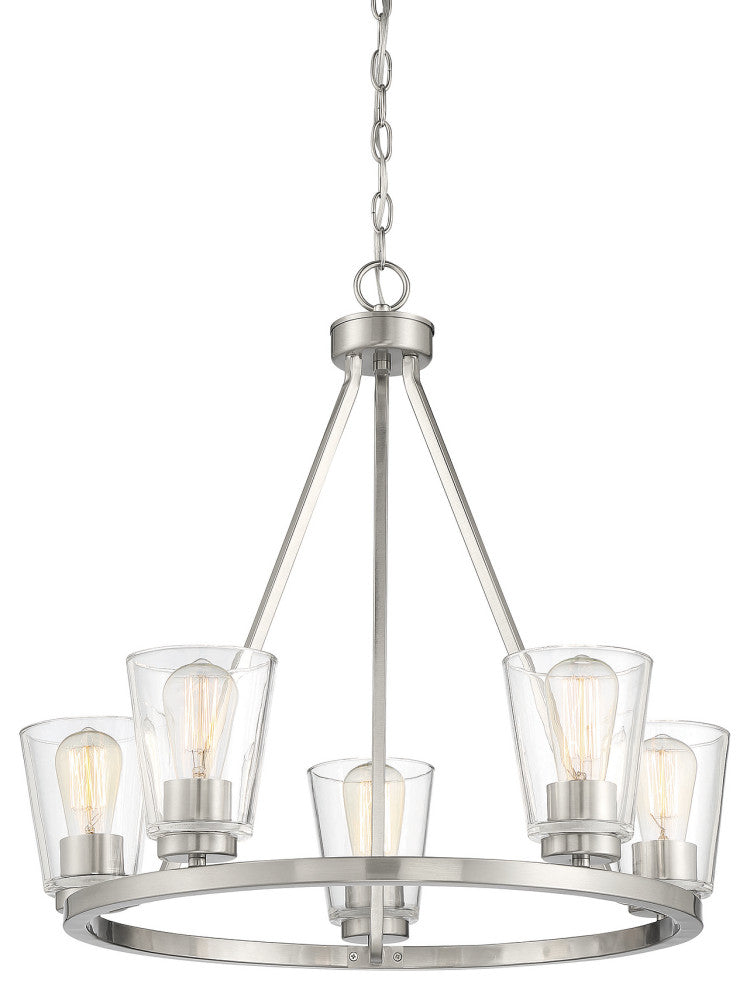 Calhoun 5-Light Satin Nickel Chandelier