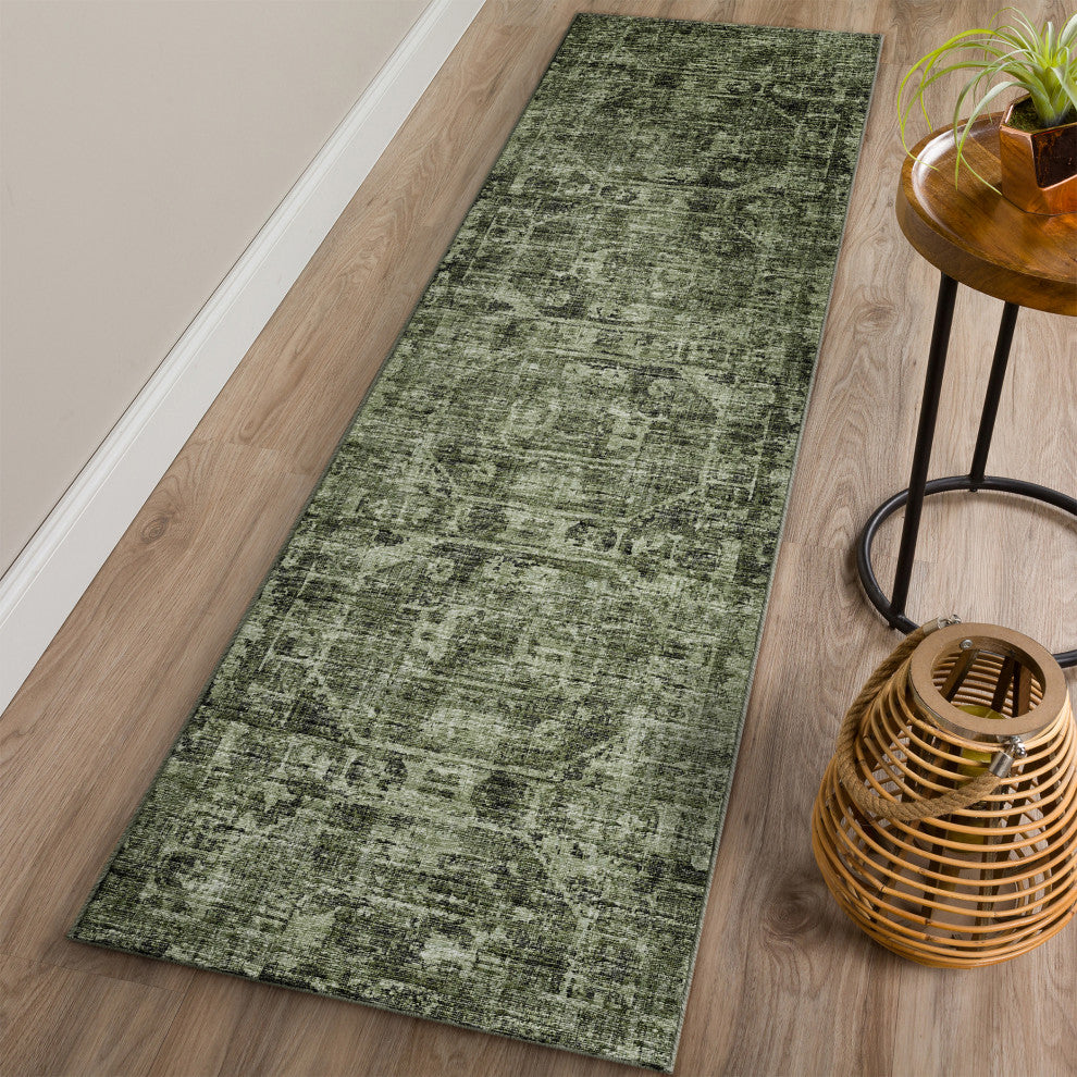 Aberdeen AB2 Cactus 2'3" x 7'6" Runner Rug
