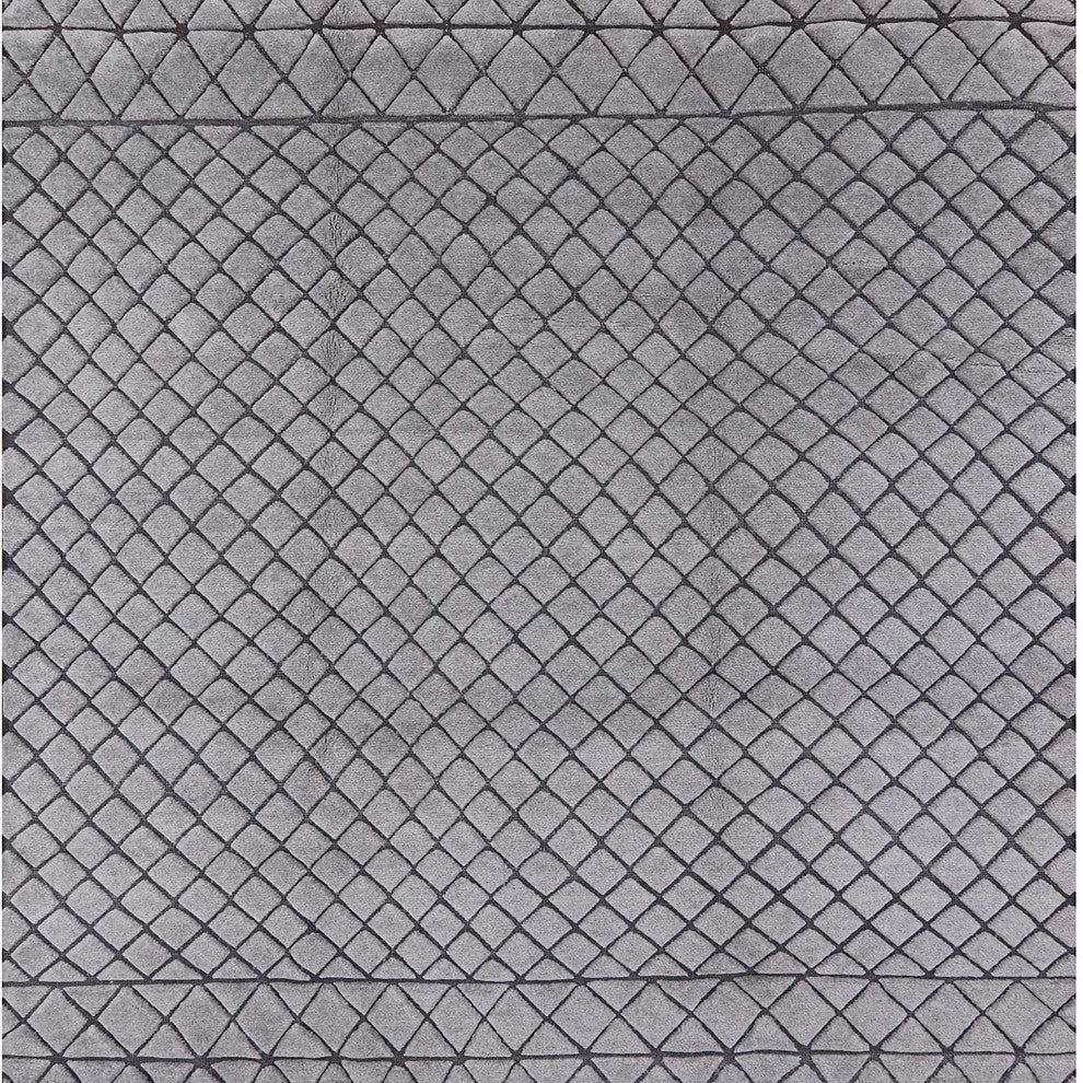 Ahgly Company Indoor Square Mid-Century Modern Area Rugs, 3' Square