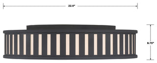 Crystorama Lighting Group KEN-8305 Kendal 4 Light 23"W Flush - Polished Nickel