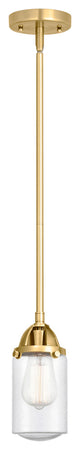 Innovations 288-1S-SG-G314-LED Dover 1 Light 4.5" Mini Pendant, Satin Gold