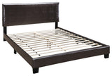 Faux Leather Upholstered Bed, Full