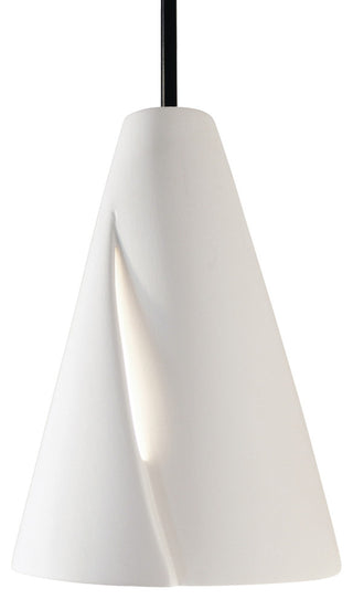 Whirl Mini Pendant, Bisque