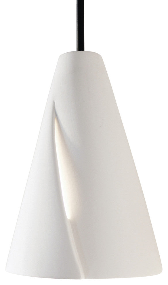 Whirl Mini Pendant, Bisque