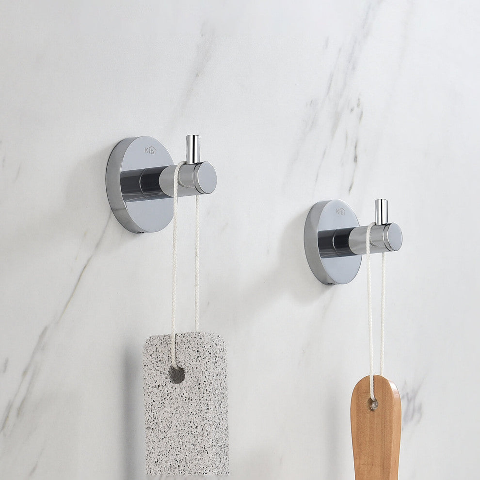 Circular Bathroom Robe Hook KBA1401, Chrome
