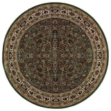 Oriental Weavers Ariana Collection Green/Ivory Oriental Indoor Area Rug 6' RND