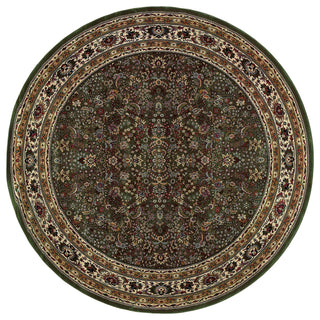Oriental Weavers Ariana Collection Green/Ivory Oriental Indoor Area Rug 6' RND