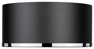 Zlite 2303F2-MB-CH 2-Light Flush Mount, Matte Black