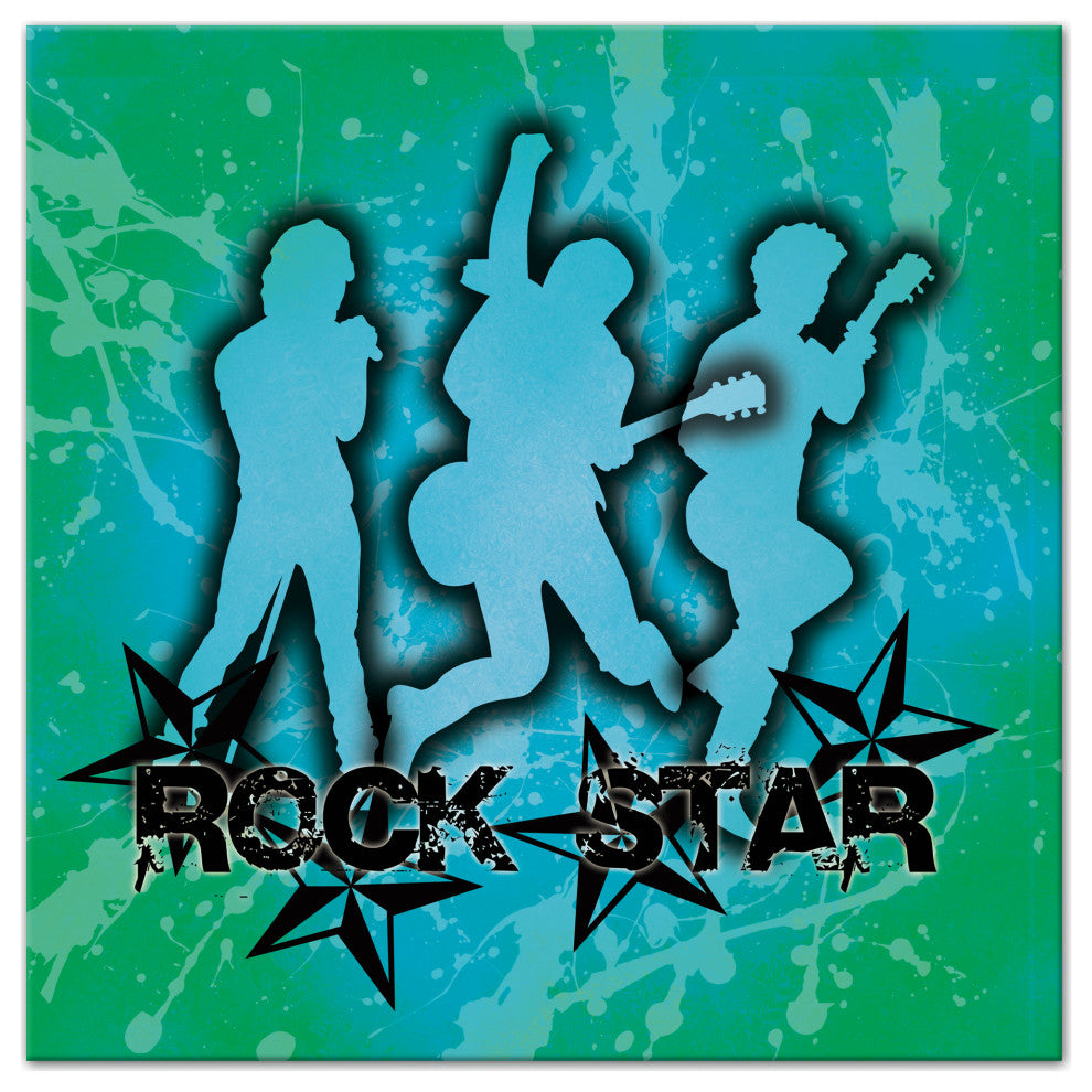 Rock Star 24x24 Canvas Wall Art