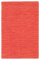 India Contemporary Area Rug, Bright Red, 2'6x7'6 Runner