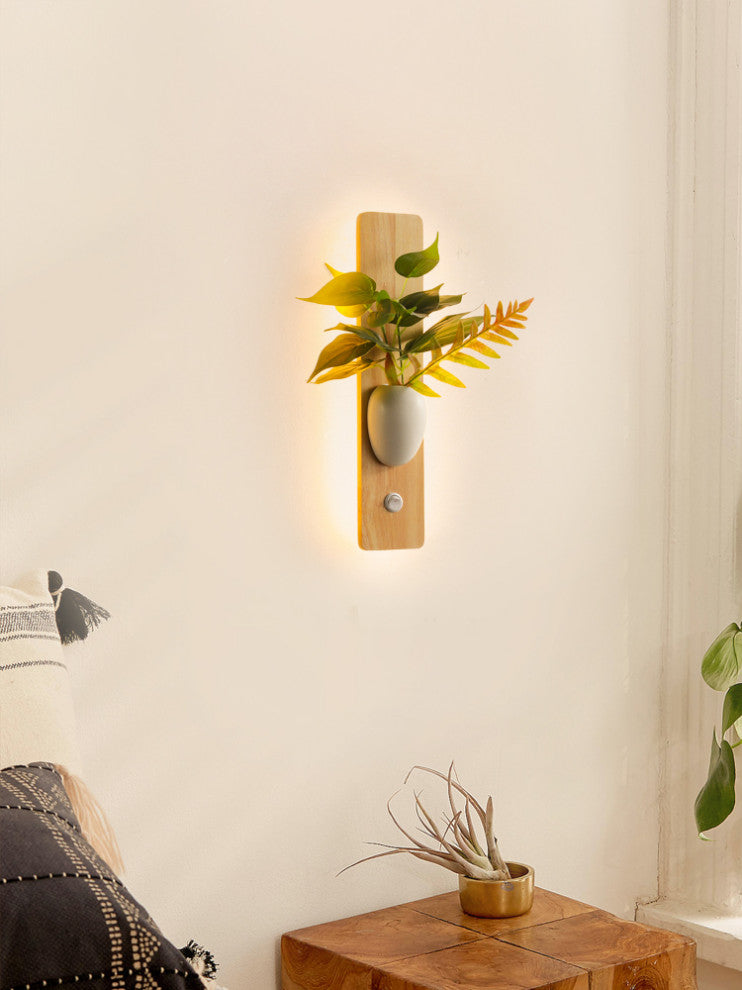 Torrelavega | Modern Artificial Plant Wall Lamp, A