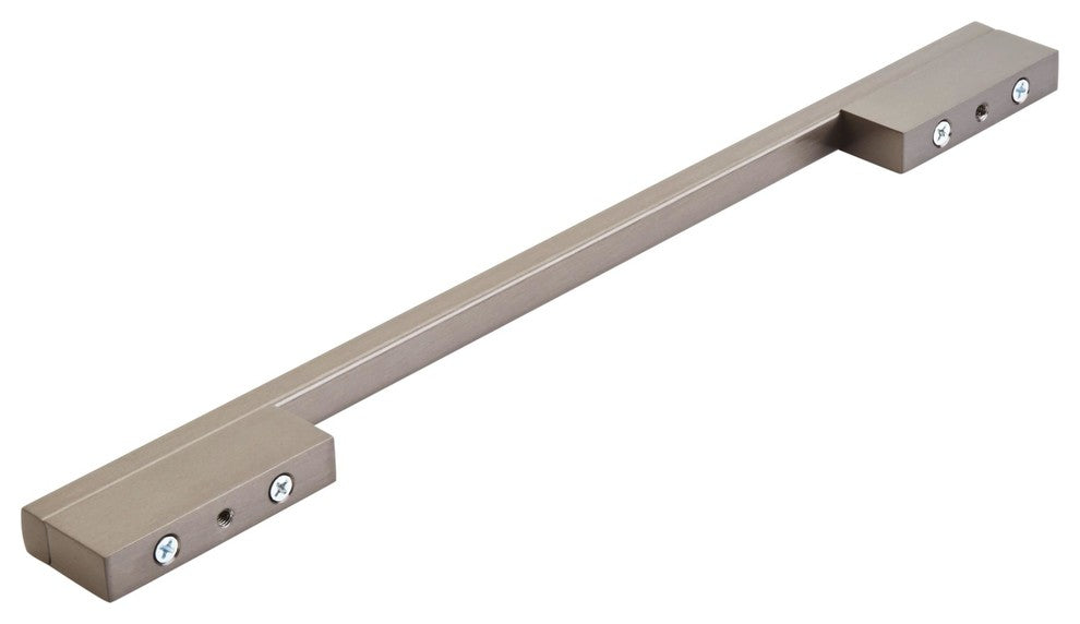 Separa 10-1/16" Center-to-Center Black Brushed Nickel Cabinet Pull