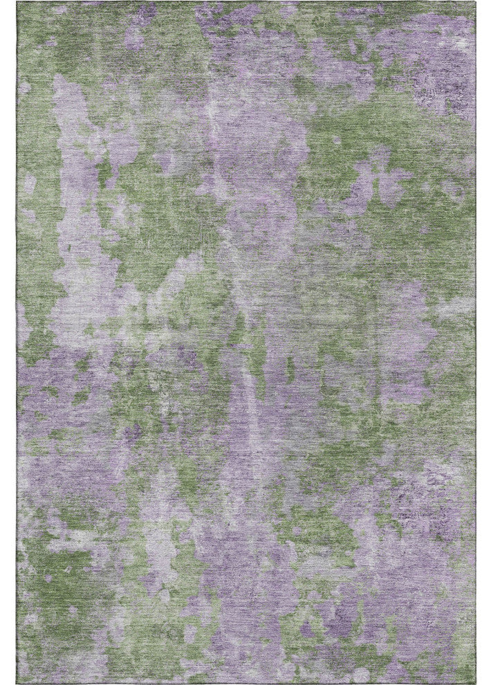Premium Machine Washable Mayfield AMF573 Green 2'6" x 3'10" Rug
