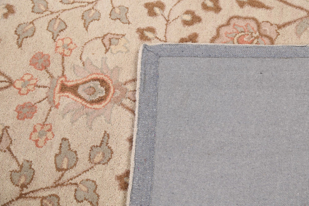 Floral Oriental Area Rug Hand-tufted Traditional Wool Carpet 5x8