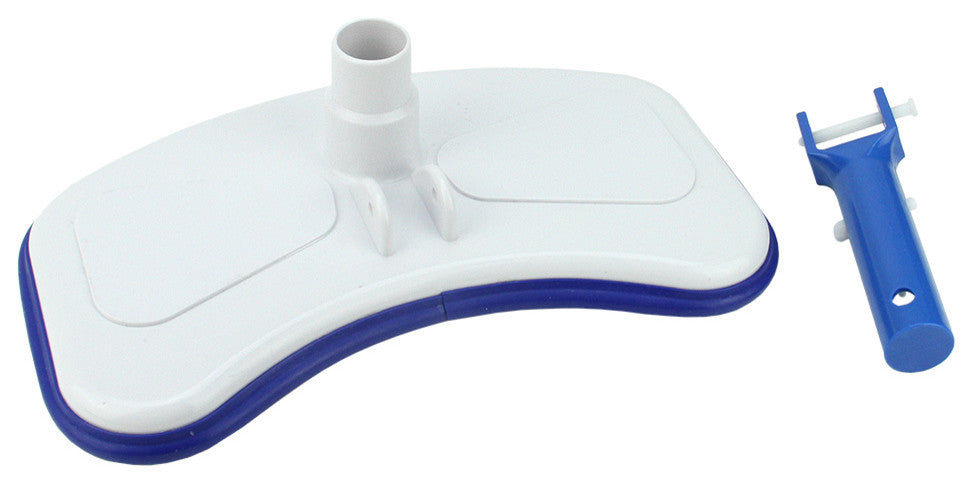 Large Weighted Blue and White Abs Swimming Pool Vacuum Head, 11"